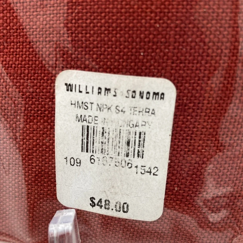 Williams Sonoma Hemstitched Linen Napkins